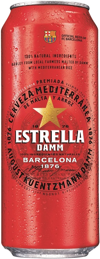 Slika za Pivo svetlo Estrella damm limenka 0.5l