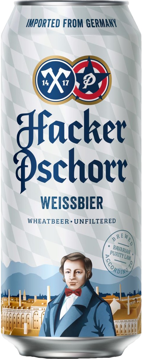 Slika za Pivo pšenično Hacker Pschorr limenka 0.5l