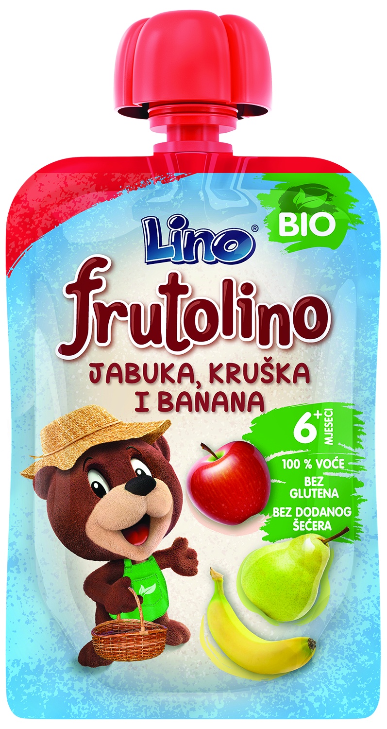 Slika za Dečija hrana od jabuke/kruške i banane Frutolino 100g