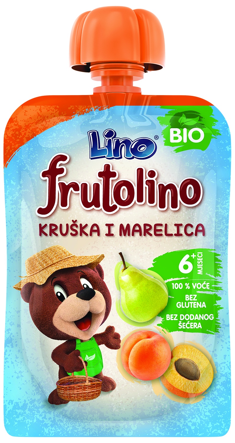 Slika za Dečija hrana sa kruškom i marelicom Frutolino 100g