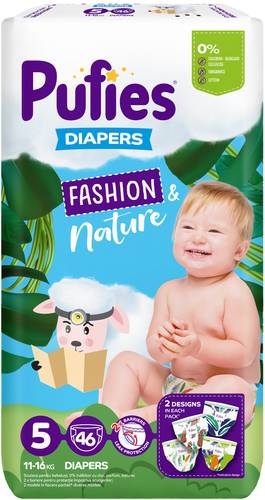 Slika za Pelene fashion&nature junior 11-16kg Pufies 46kom