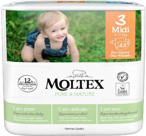 Slika za Pelene za bebe veličina 3, 4-9kg Moltex