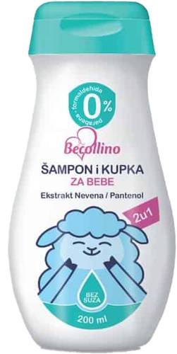 Slika za Šampon i kupka za bebe 2u1 Becollino 200ml