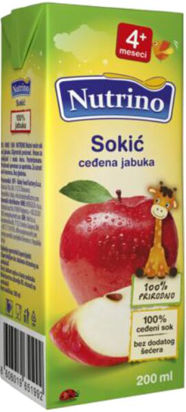 Slika za Bebi sok ceđena jabuka Nutrino 200ml