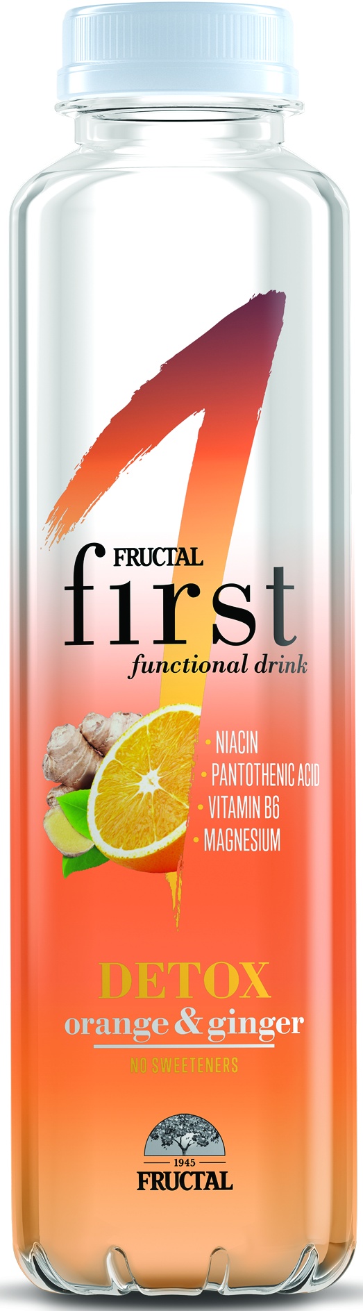 Slika za Voda first detox narandža i đumbir Fructal 0.5l