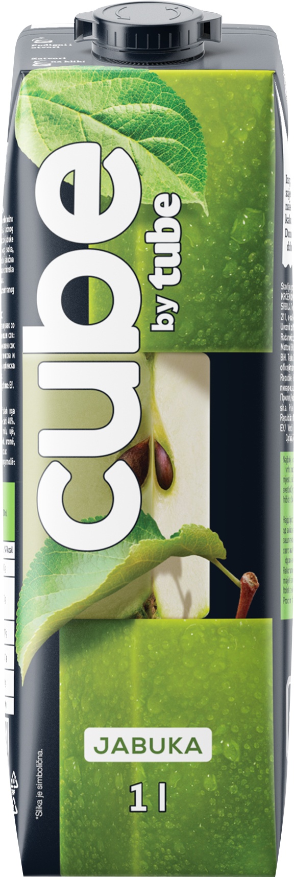 Slika za Sok negazirani jabuka Cube 1l