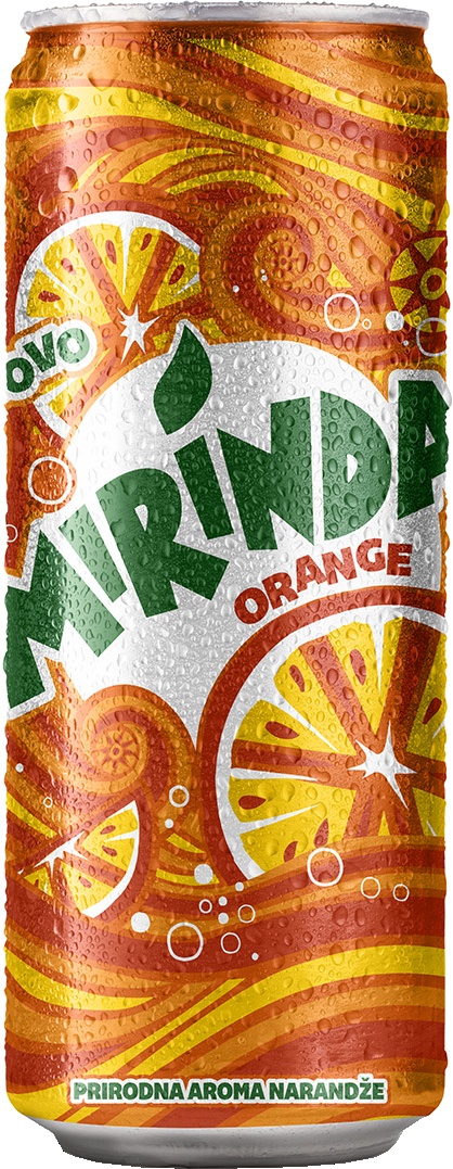 Slika za Gazirani sok Mirinda orange limenka 0.33l