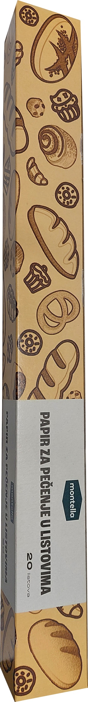 Slika za Papir za pečenje u listovima Montella 20kom