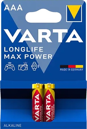 Slika za Baterija longlife max power alkalna Varta AAA 2/1