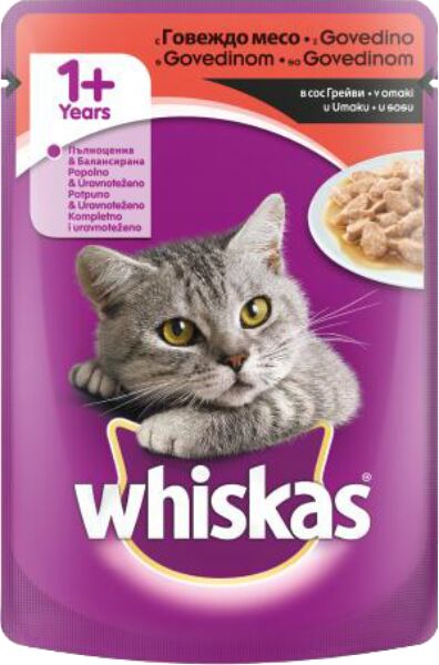 Slika za Hrana za mačke govedina Whiskas 100 g