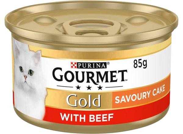 Slika za Hrana za mačke Gourmet Gold govedina 85g