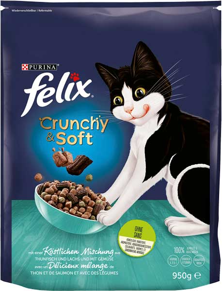 Slika za Hrana za mačke u granulama Felix losos 950g