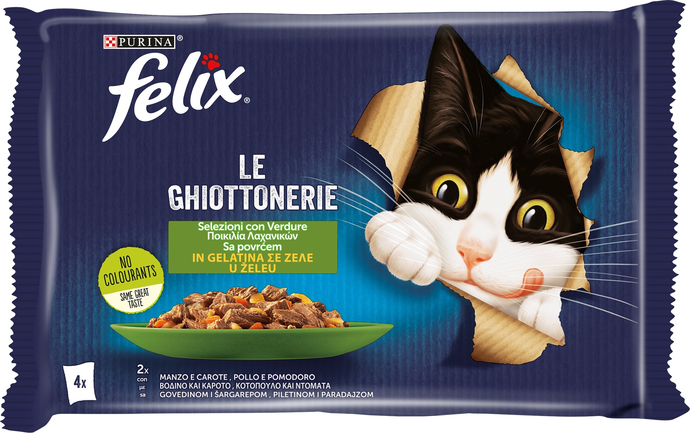 Slika za Hrana za mačke sa mesom Felix 4x85g