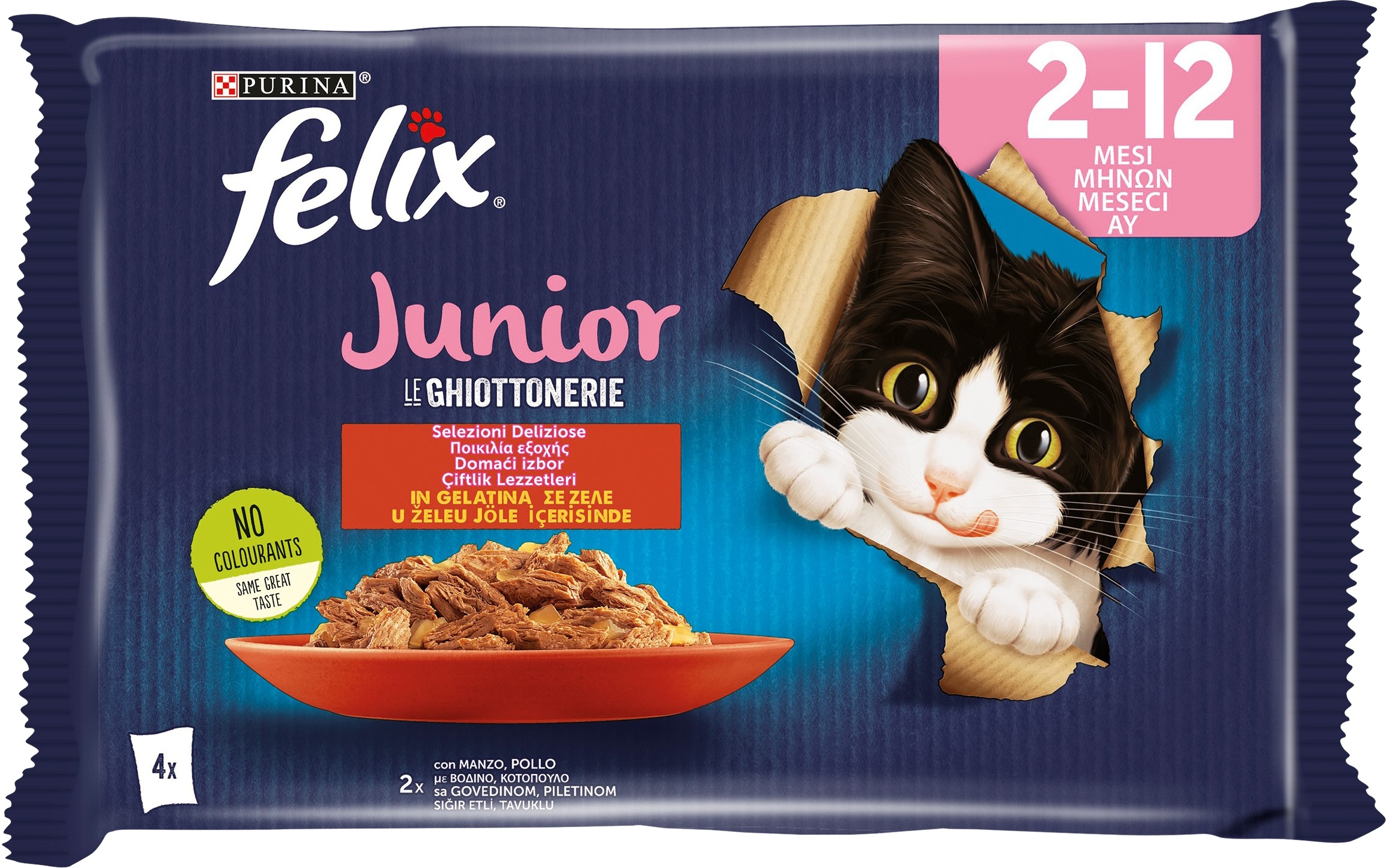 Slika za Hrana za mačke junior Felix 4x85g