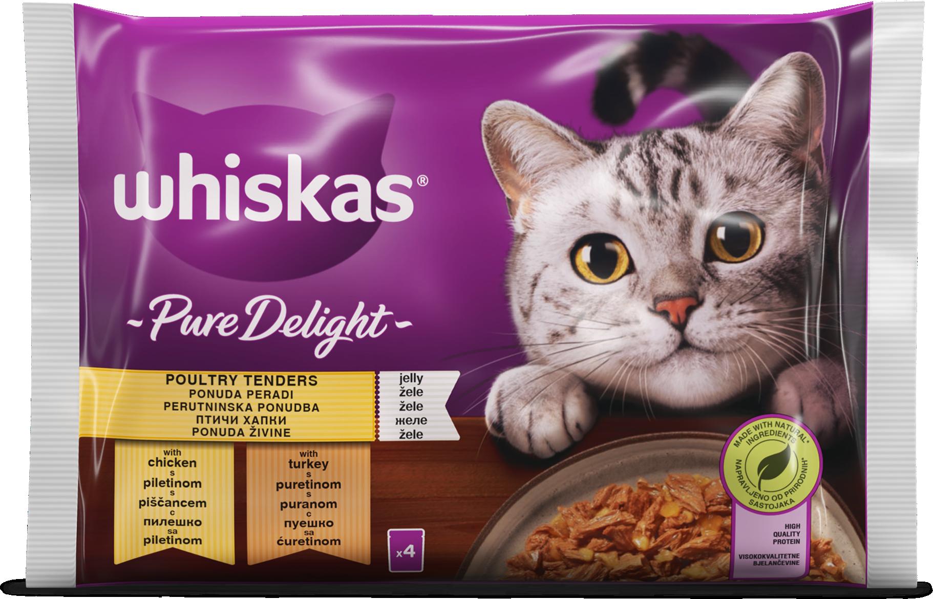 Slika za Hrana za mačke pure delight izbor živine Whiskas 4x85g