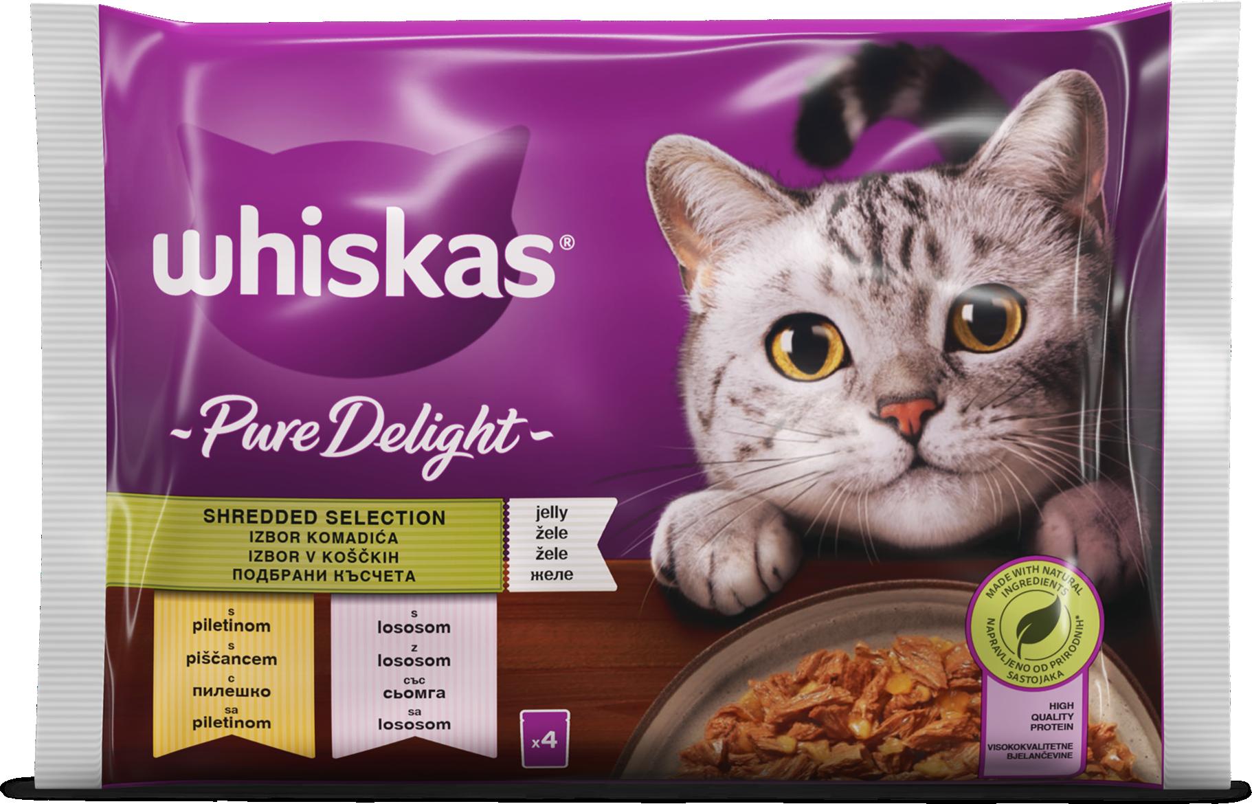 Slika za Hrana za mačke pure delight izbor mesa Whiskas 4x85g