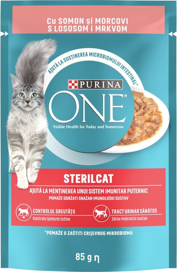 Slika za Hrana za mačke sterilcat losos Purina One 85g