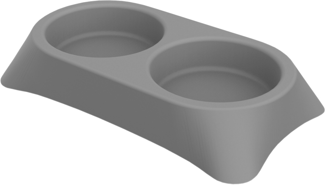 Slika za Činija pet max siva dupla Stella 0.6l