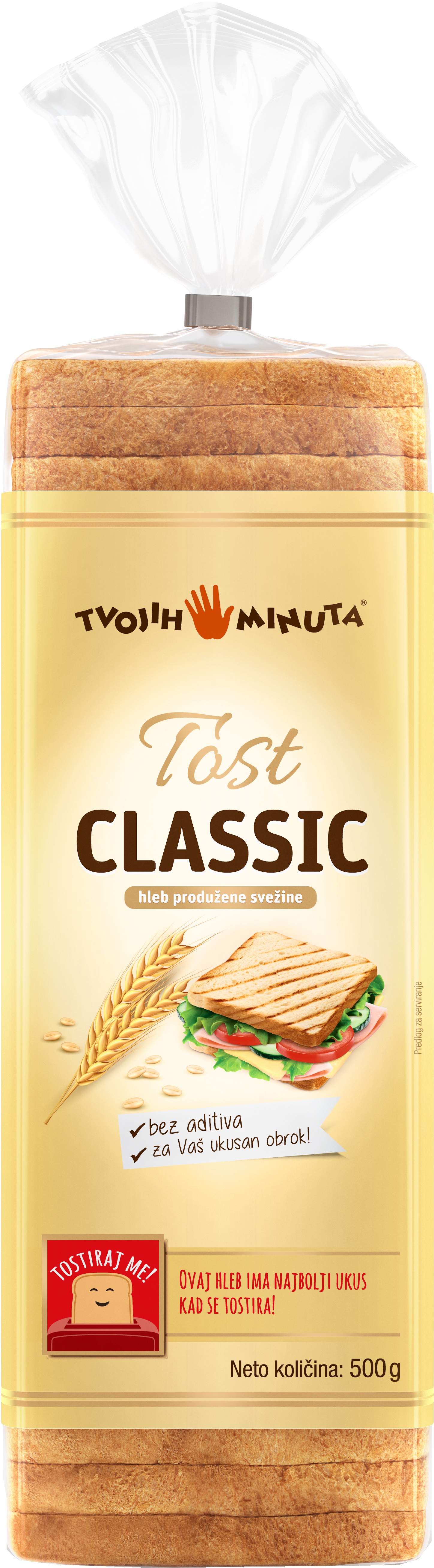 Slika za Tost hleb classic Tvojih 5 minuta 500g