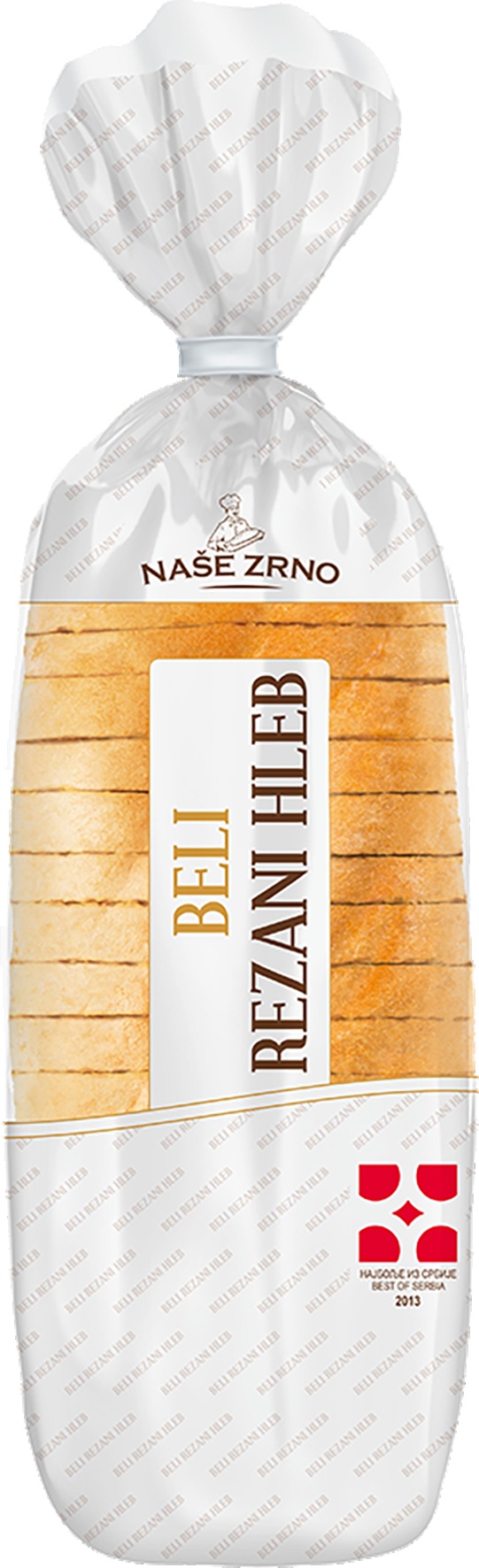 Slika za Hleb beli rezani Naše zrno 500g
