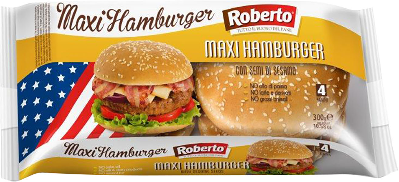 Slika za Zemičke maxi hamburger sa susamom Roberto 300g