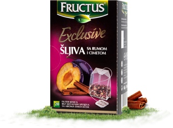 Slika za Čaj šljiva sa rumom i cimetom exclusive Fructus 60g