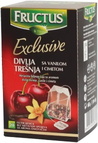 Slika za Čaj divlja trešnja sa vanilom i cimetom exclusive Fructus 60g
