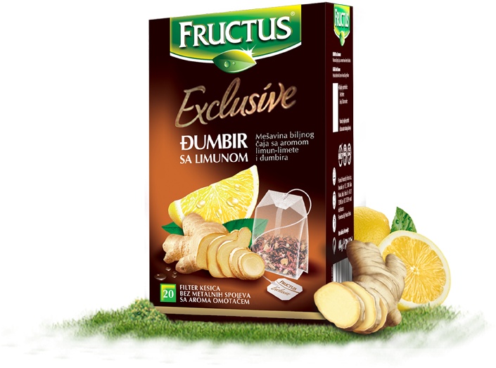 Slika za Čaj đumbir sa limunom exclusive Fructus 44g