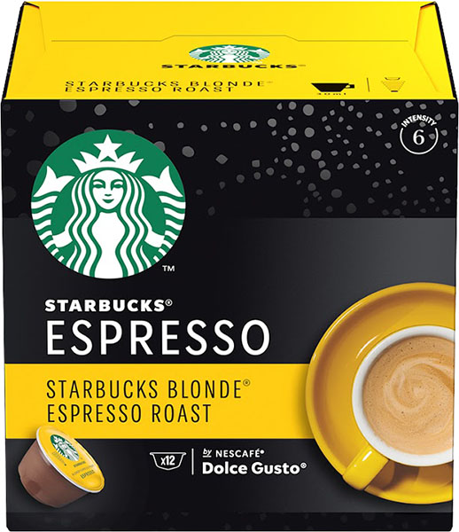 Slika za Kafa Starbucks blonde espresso roast 12 kapsula 66g