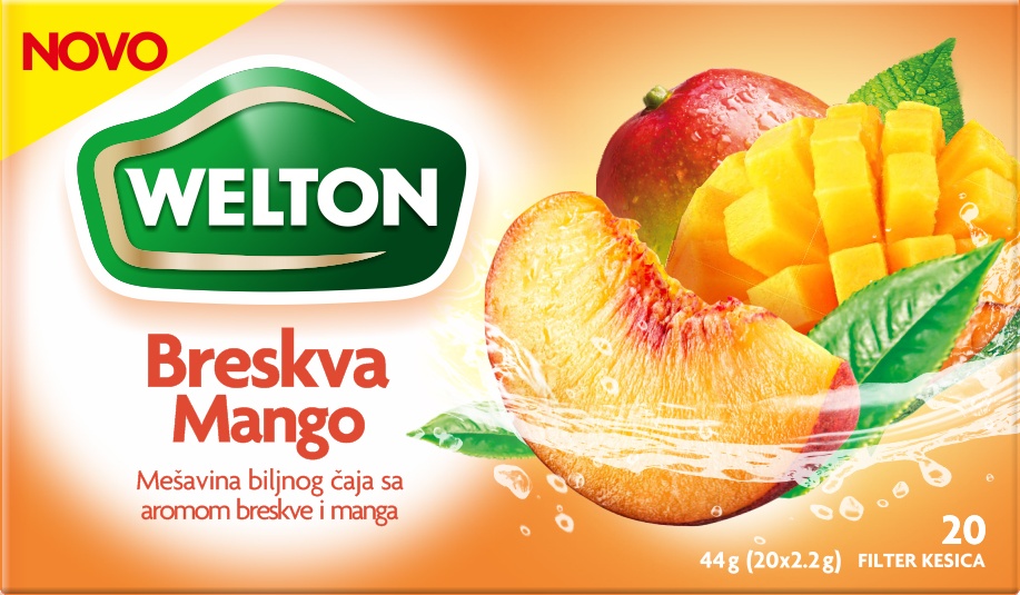 Slika za Čaj mango/breskva Welton 44g