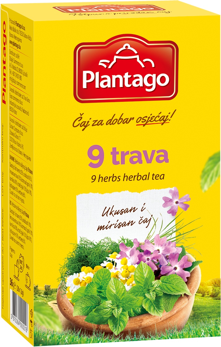 Slika za Čaj 9 trava Plantago 36g