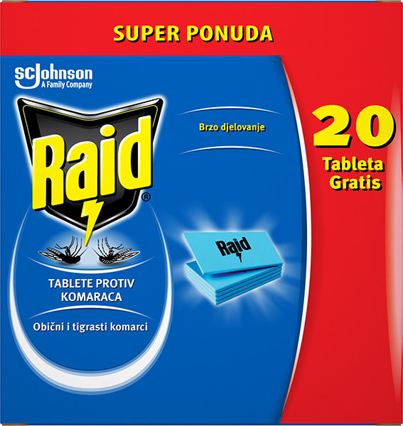 Slika za Sredstvo protiv komaraca u tabletama Raid 60u1