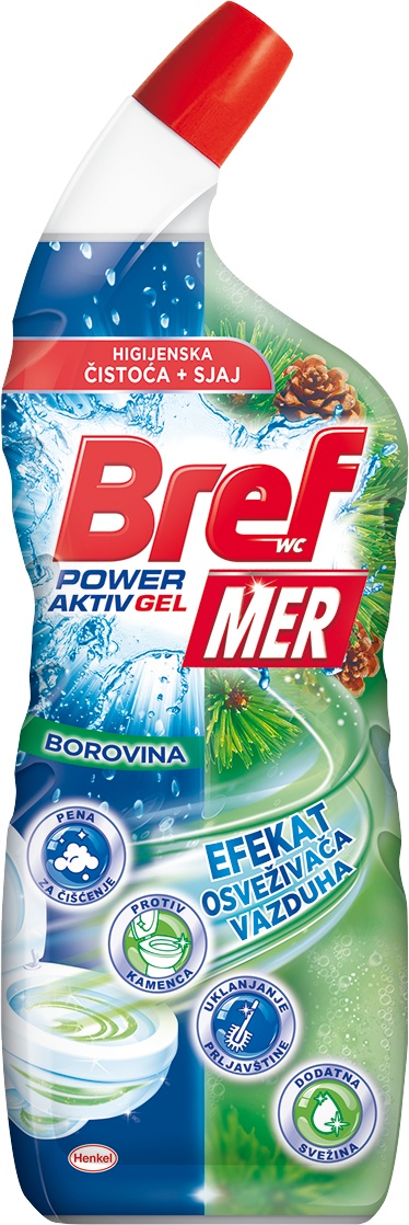 Slika za Sredstvo za wc šolju power aktiv gel pine Bref Mer 700ml