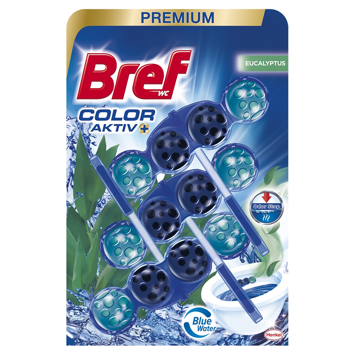Slika za Osveživač za wc šolju blue activ eucaplyptus Bref 3x50g
