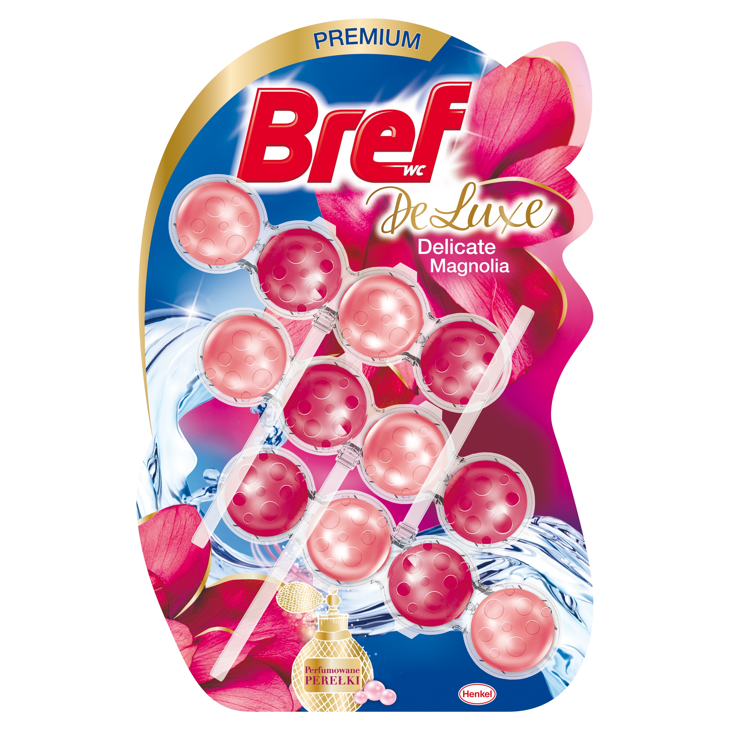 Slika za Osveživač za wc šolju deluxe magnolia Bref 3x50g