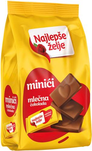 Slika za Čokolada mlečna mini Najlepše želje 150g