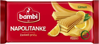 Slika za Napolitanke limun Bambi 185g