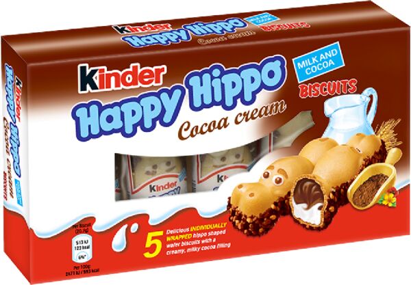 Slika za Vafel sa kakao kremom Kinder Happy Hippo 103g