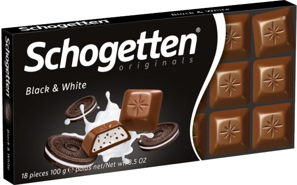 Slika za Čokolada black&white Schogetten 100g