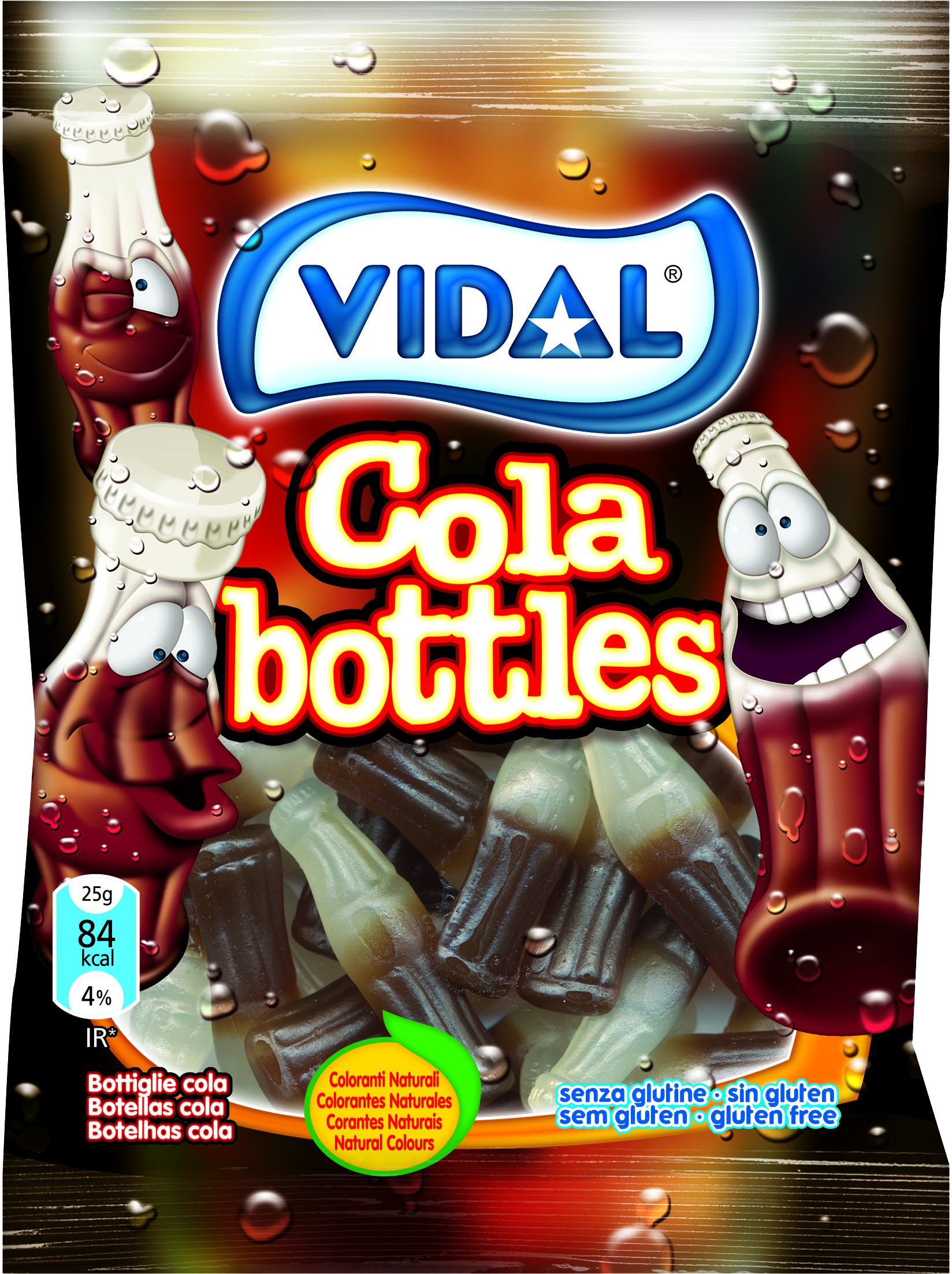 Slika za Bombone gumene cola boce Vidal 100g