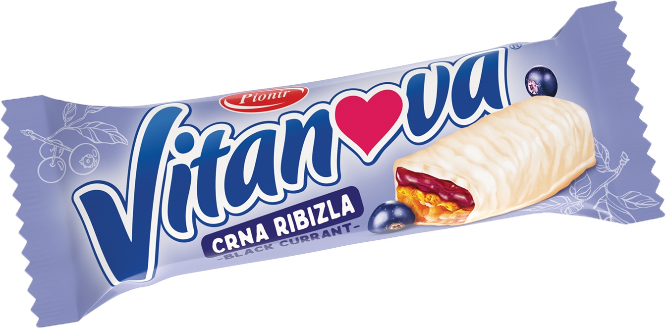 Slika za Žitni bar crna ribizla Vitanova 35g