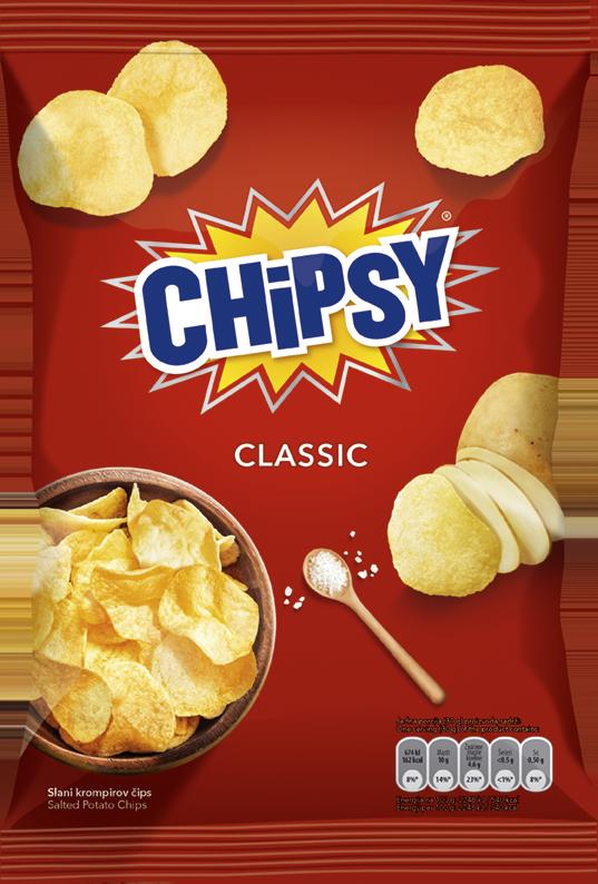 Slika za Čips Chipsy ravan slani 90g