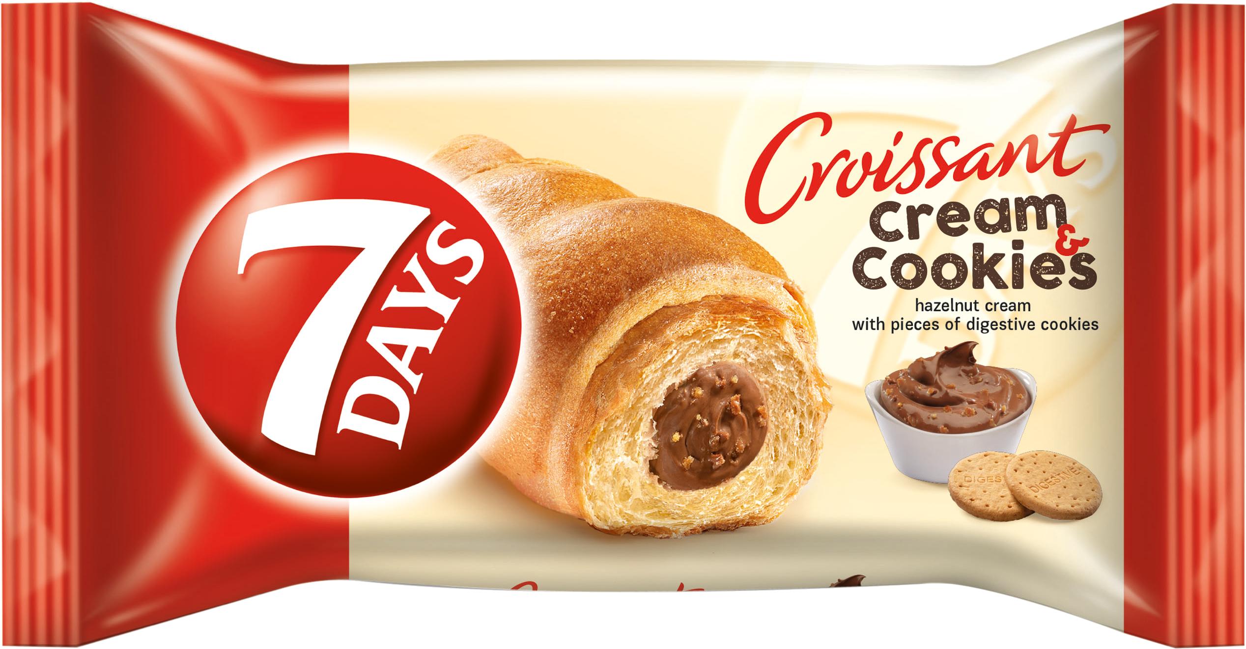Slika za Kroasan lešnik cream&cookies 7days 60g
