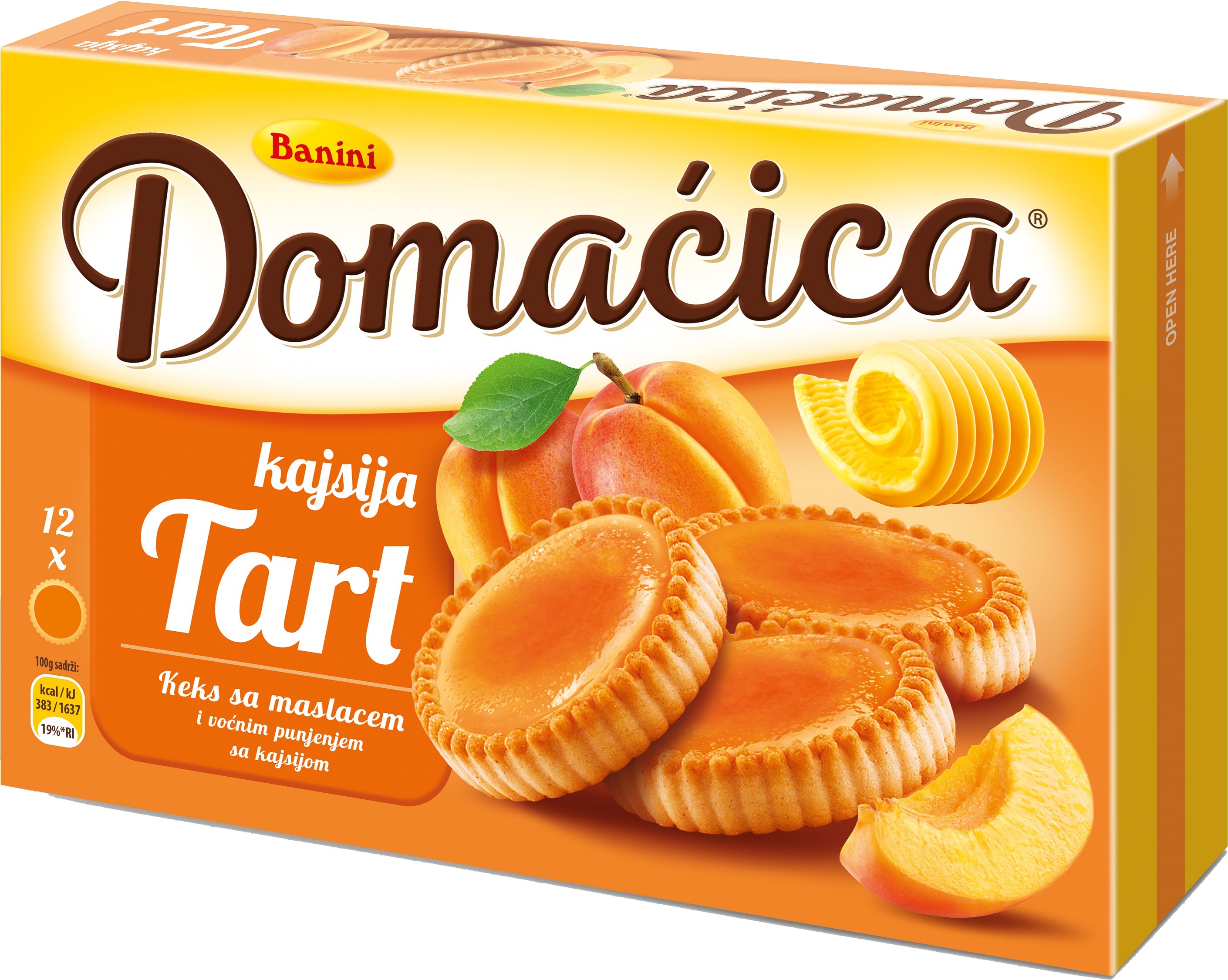 Slika za Keks tart kajsija Domaćica 210g