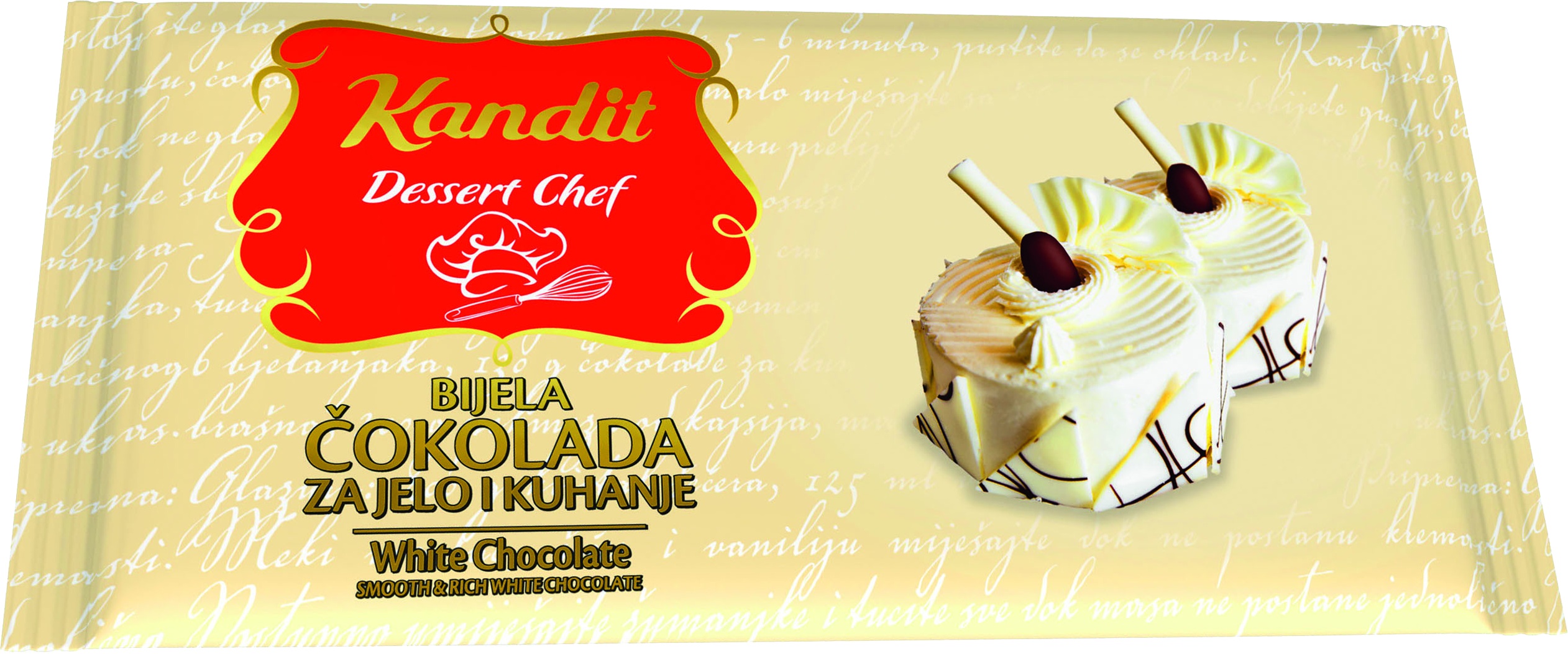 Slika za Čokolada za kuvanje bela Kandit dessert chef 200g