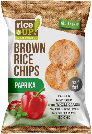 Slika za Čips braon pirinčani paprika Rice up 60g