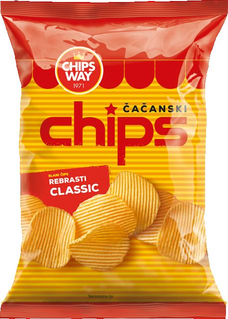 Slika za Čips classic rebrasti Chips Way 150g
