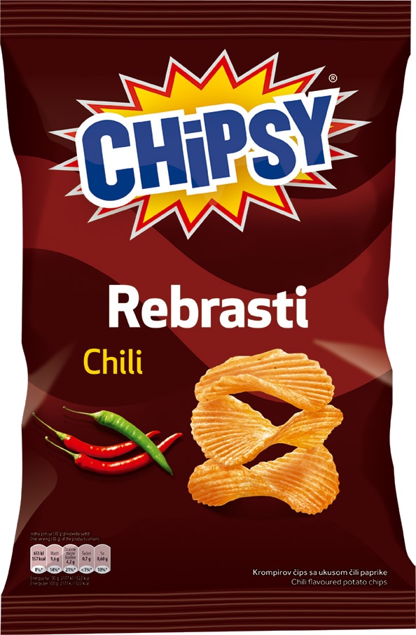Slika za Čips rebrasti chili Chipsy 140g