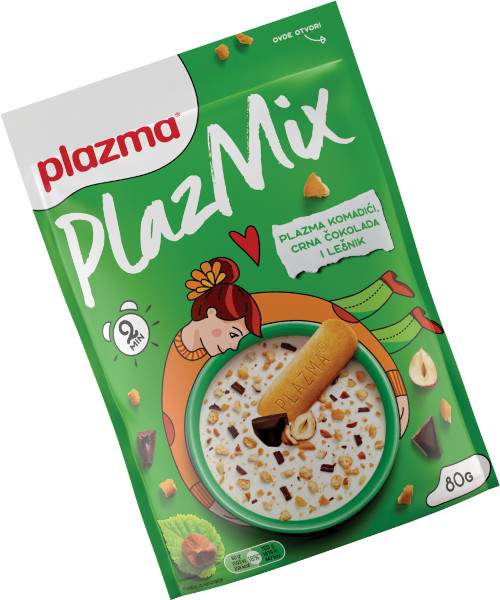 Slika za Plazmix mešavina komadića keksa/čokolade/lešnika 350g