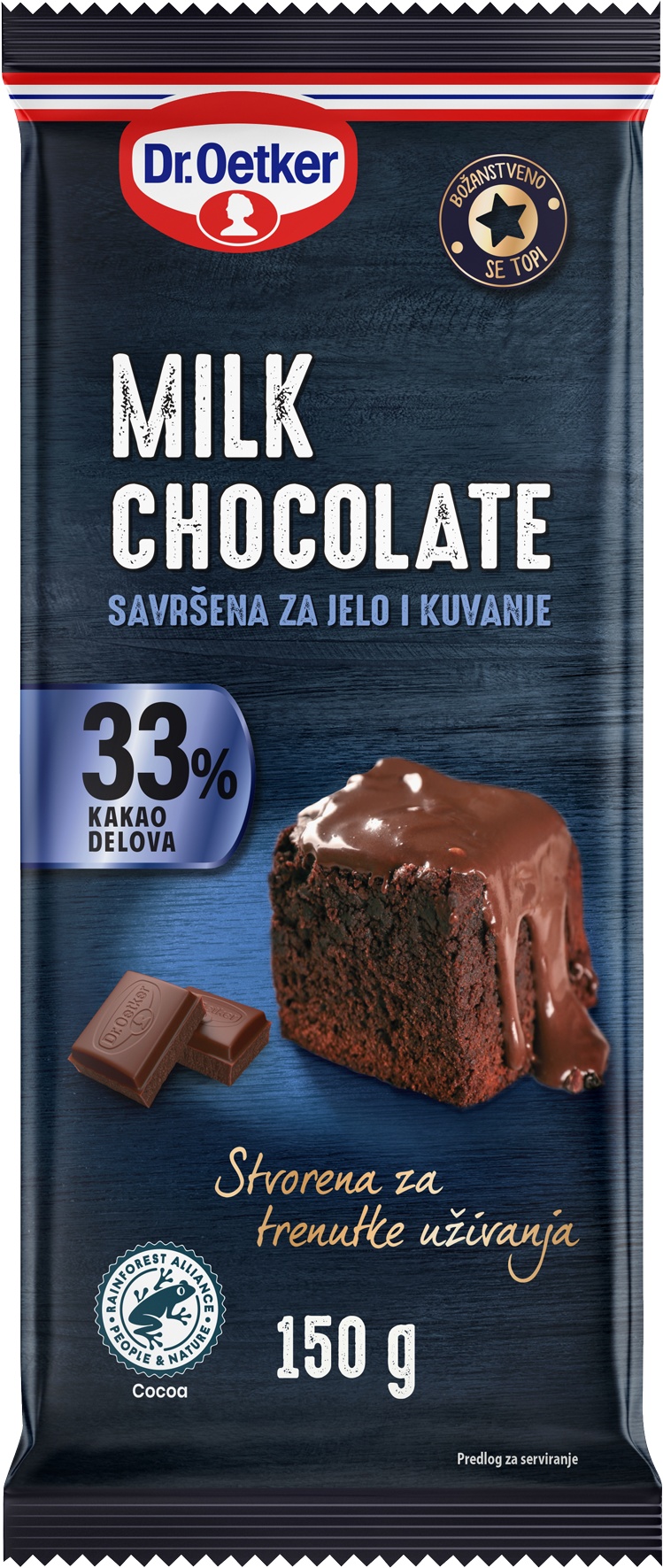 Slika za Mlečna čokolada Dr. Oetker 150g
